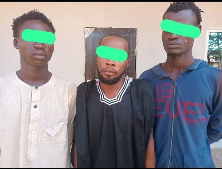 Three people were detained for allegedly gang raping a 15-year-old